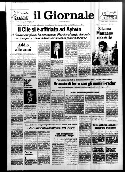 Il giornale : quotidiano del mattino